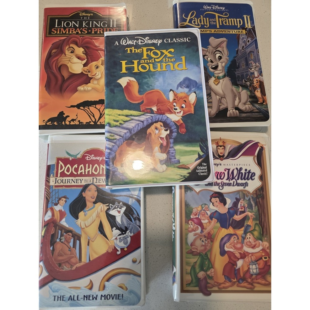 Disney VHS Classics Lot Of 5 Lion King, Pocahontas,‎ See Description For Rest